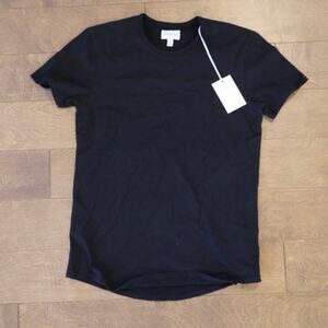 NWT Dapper Boi Short Sleeve Pullover Shirt Black Womens Size Small